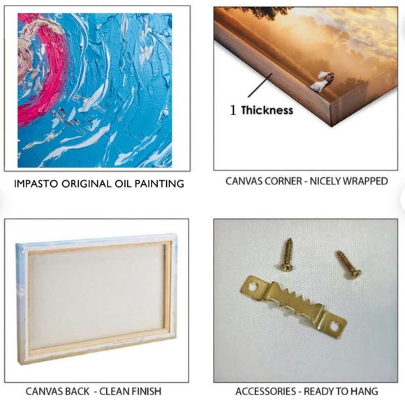 Sunflower Colorado Rocky Mountains Sunset 12x12” Original impasto 3d Oil Paintin - Picture 9 of 12